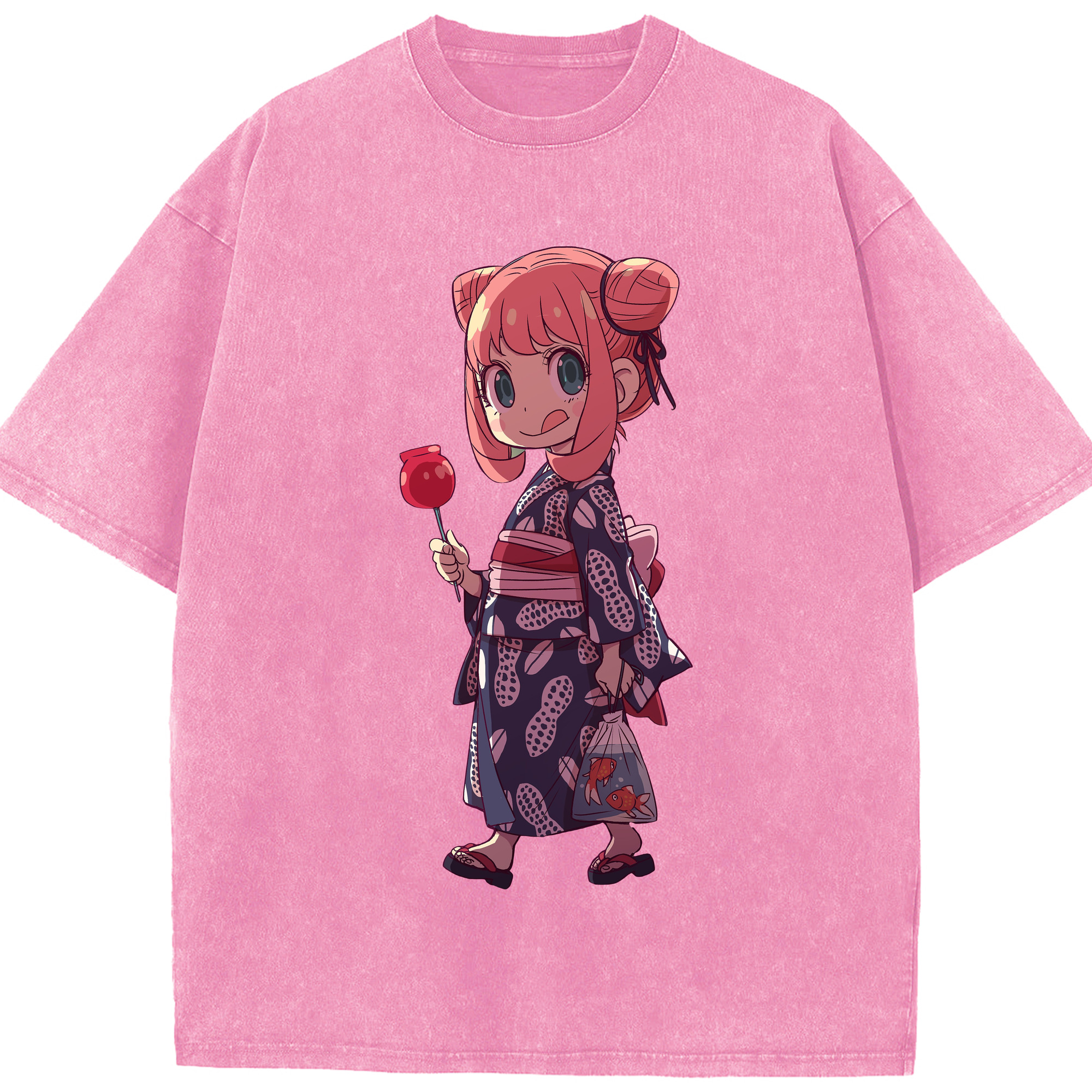 （画像用） SPY×FAMILY间谍家家酒 綿100% ヴィンテージ風 半袖Tシャツ（フロントプリント）